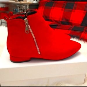 Red boot suede streetwear society